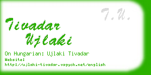 tivadar ujlaki business card